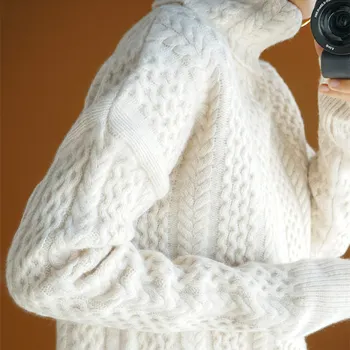 19 jauni fall winter sieviešu džemperis ar augstu apkakli pulovers mīksti vilnas džemperis savīti piedurknēm adīt zemāko krekls sabiezēt