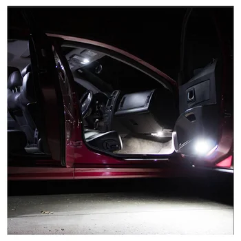 19pcs Canbus Auto LED Interjera Dome Kartes nolasīšana Bagāžnieka Spuldzes Komplektā Porsche Cayenne 958 2011-2019 Licences numura zīmes Lukturi
