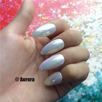 1g-50g Aurora Neona Pigmenta Sirēna Pulveris Hameleons Pulveris Pērle Super Spīd, Skaidrs, Chrome Nagu Varavīksnes Putekļu Nail Art Manikīrs