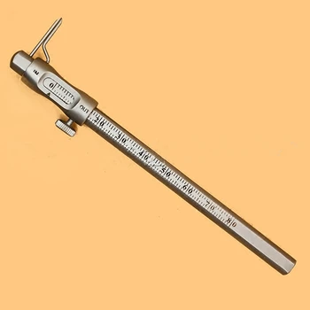 1gab Zobu implantācija, zobu Mērīšanas astes Kaulu kores biezums pildspalvu mērīšanas lineāls Jaunas