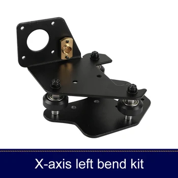 1gb 3D Printeri Detaļu X Ass Motor Mount Bracket X-Ass Priekšā/Aizmugurē Motora Stiprinājums Plāksnei ar Riteņiem T Uzgriezni, Cr-10 S4/S5