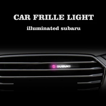 1GB Auto Priekšējā Pārsega Restes Emblēmas Nozīmīti, LED Gaismas, Automašīnu Dekoratīvie Gaismas Suzuki Swift Jimny Swift Vitara Samurai Grand vitara
