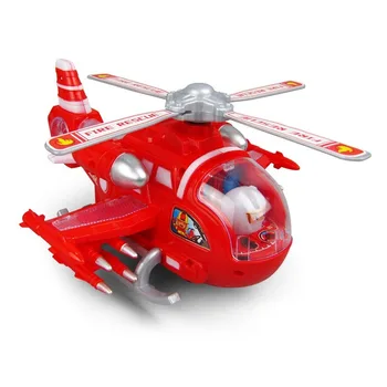1gb Elektriskā Automātiskās Pagriezt Braukšanas Dzenskrūves Sarkano Transportlīdzekļu Rotaļlietas Gudrs Pilots LED Apgaismojums Mūzikas, Bērnu Rotaļu Helikopteru Modelis