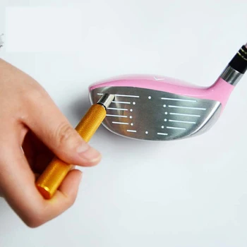 1gb Golfa Klubi Dzelzs Ķīlis U & V Groove Asināmais Cleaner Tīrīšanas Līdzeklis Golfa Kluba Vadītājs Gropējums Instrumentu, 4 Krāsas