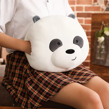 1gb Lācis Plīša Rotaļlieta, kas Atrodas Panda Plīša Lācis Pildīti ar Mīkstu Gudrs Pelēkā Balto Lāču Plīša Rokas Siltāks Plīša Rotaļlietas Bērniem