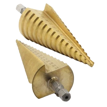 1gb Metriskās Spirāli Flauta Pagoda Formas Caurumu Griezējs 4-32mm HSS Tērauda Konuss Urbju Komplekts Triangle Kāta Solis, Asināšana