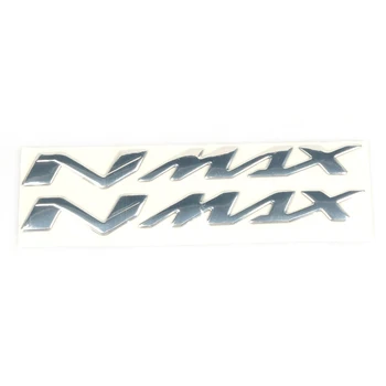 1gb Motociklu N-MAX Logo Chrome Motociklu 3D Uzlīmes Tvertne Uzlīmes Aplikācijas Emblēmu, Par YAMAHA NMAX N MAX N-MAX