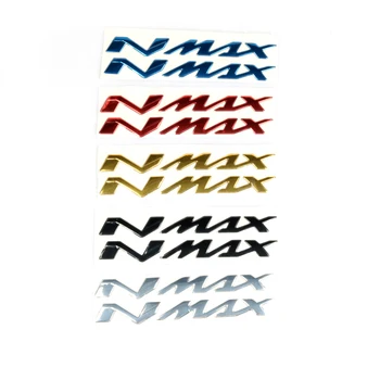 1gb Motociklu N-MAX Logo Chrome Motociklu 3D Uzlīmes Tvertne Uzlīmes Aplikācijas Emblēmu, Par YAMAHA NMAX N MAX N-MAX