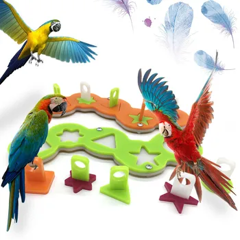 1gb Pet Papagailis Akrila Puzzle Mācību Intelektuālo Attīstību Rotaļlietas, Bite Rotaļlietas, Celtniecības Bloki, Rotaļlietas, Pet Piegādēm, Putnu Rotaļlietas Izlases