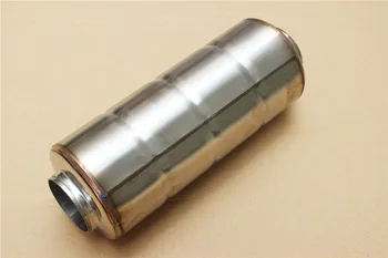 1GB Universālā Sacīkšu Auto Nerūsējošā Tērauda Izplūdes Padoms Muffler Caurules ID:51mm/63mm/76 L:300mm