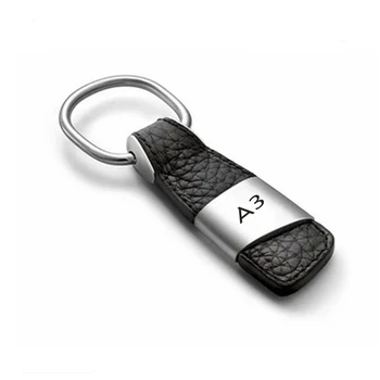 1gb Ādas A3 Logo, Automašīnu Atslēgu piekariņi, Atslēgu piekariņi Keychain Auto Keyring Audi A3 8V 8P 8L S3 RS3 Sportback Sedans, S line Quattro