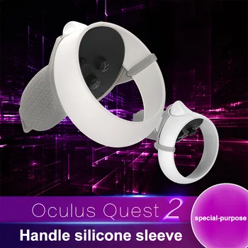 1pair Triecienizturīgs Kontrolieris Grip Vāku Soft Anti Slip VR Aksesuāri Silikona Ādas Pilnīgu Aizsardzību Sweatproof Par Oculus Quest 2
