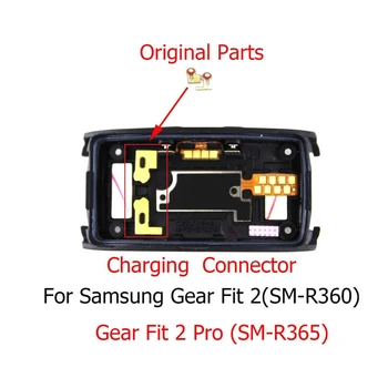 1pair Uzlādes Savienotājs Samsung Rīku uzstādīt 2(SM-R360) /Fit2 Pro (SM-R365) Smartwatch Piederumi