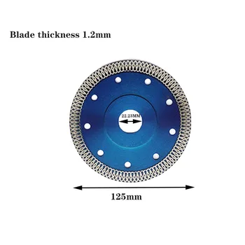 1pc 105mm 115mm izmantots 125mm Dimanta Zāģa Asmens Leņķa Slīpmašīna ar Dimanta Disku Griešana, Keramikas, Porcelāna Flīzes Dimanta Griešanas Disks