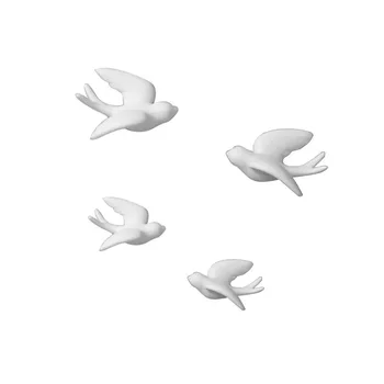1pc 3D Keramikas Putnu Gleznojumi Sienas Uzlīmes Karājas Eiropas Rotājumi Amatu Mājas Dzīvojamā Istaba Dekori Rotājumi P7Ding