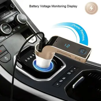 1pc Automašīnas Komplektu, Bluetooth Brīvroku sistēmu ar FM Raidītāju piepīpētāja Tipa Radio, MP3 Atskaņotājs, USB Lādētāju, Automašīnas, Automobiļu Piederumi