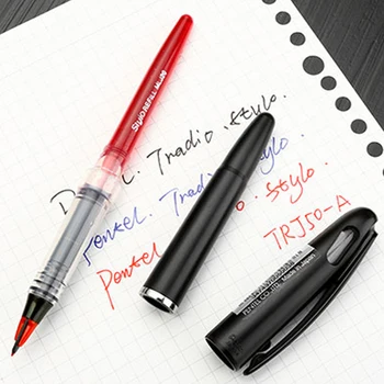 1Pc Pentel Tradio TRJ50 Gēla Pildspalva Skiču Pildspalvu unisex pildspalva 0.7-2.0 mm ātrās žāvēšanas elastīgu padoms Melnā/Zilā/Sarkanā krāsa zīmēšanai