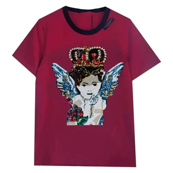 1pc Sequined Plāksteri Vainagu Eņģelis Lielā Dieviete Cupid Bultas Piešūt T-krekls, Jaka Modes Žetons Aplikācijas Piederumi TH1092