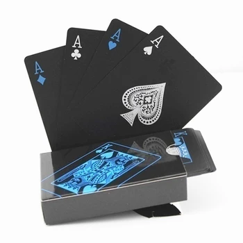 1Set Gaismas Pokera Mirdzumu Jaunums Black Luminiscences Spēļu Kārtis KTV Gaismas Savākšanas Īpašu Pokera Bārs Spēli Kolekciju