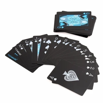 1Set Gaismas Pokera Mirdzumu Jaunums Black Luminiscences Spēļu Kārtis KTV Gaismas Savākšanas Īpašu Pokera Bārs Spēli Kolekciju