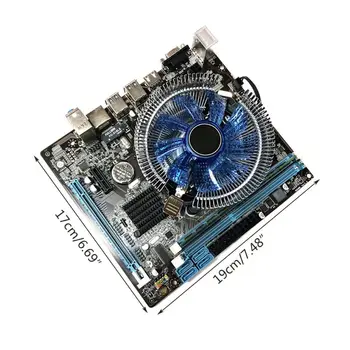 1Set HM55 Datoru Mātesplati I3 I5 Lga 1156 4G Atmiņas Ventilators Darbvirsmas Mainboard