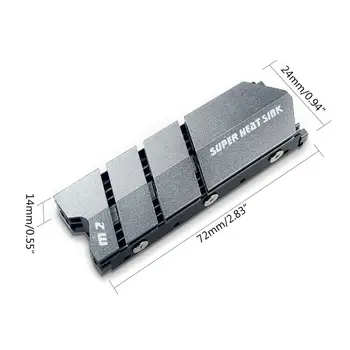 1Set M. 2 SSD NVMe par NGFF Siltuma Izlietne, Alumīnija Heatsink Thermal Pad M2 2280 SSD Cietā Diska Desktop PC Cooler S03 20 Dropship