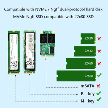 1Set M. 2 SSD NVMe par NGFF Siltuma Izlietne, Alumīnija Heatsink Thermal Pad M2 2280 SSD Cietā Diska Desktop PC Cooler S03 20 Dropship