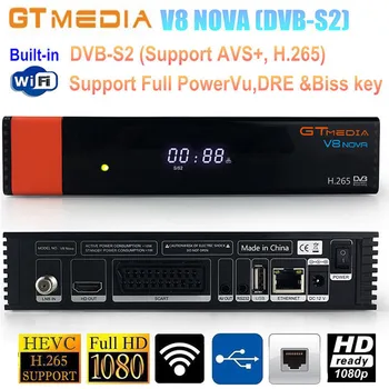 1Set Satelīta TV Uztvērējs Gtmedia V8 Nova HD 1080P DVB-S2 Dekoders Iebūvēts wi-fi, Satelīta TV Uztvērēju TV Kastē Ar Manuālo