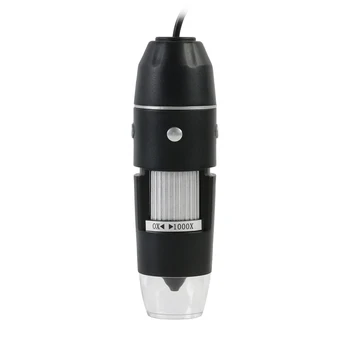 1X - 1000X Digitālā USB Interfeiss Elektronisko Mikroskopu Lupa 8pcs Pieskaras LED Apgaismojums + Metāla grupu Stāvēt