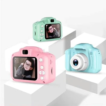 2,0 Collu Ekrāns Bērni Kameras Mini Digitālo Foto Bērniem Kamera Ar 1000 MAh Litija Polimēru Akumulators Video Ieraksti Mini Kameras