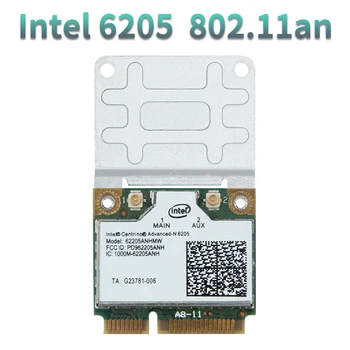 2.4 G/5GHz Bezvadu Adapteris Intel Centrino Advanced-N 6205 62205an 62205hmw 300Mbps Pusi Mini PCI-E WiFi Karte, 802.11 n Loga