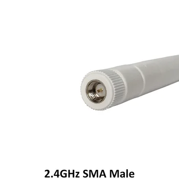 2.4 GHz Antena 5dbi Antenu SMA Male connector 2.4 G wifi antena 2.4 ghz antenne wi-fi White Bezvadu Maršrutētāju antenas