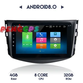 2 din Android 8.0 Auto Radio Stereo, GPS Navi Toyota RAV4 2009 2010 2011 2012 RAV 4 nav Auto DVD Atskaņotājs Multivides Headunit