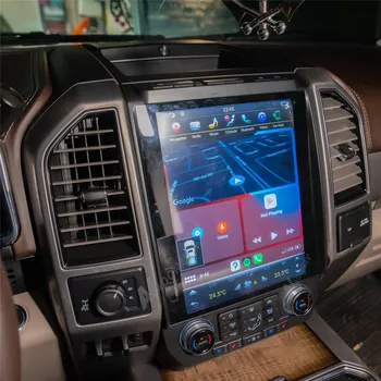 2 din Android Auto radio Ford F150 F250 F350-2019 auto stereo auto radio, magnetofons Tesla stils, multimediju atskaņotājs