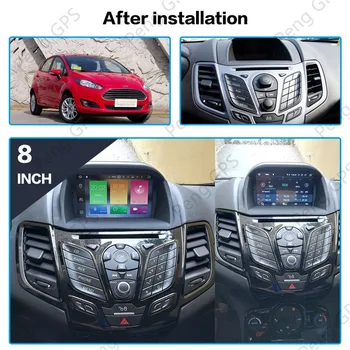 2 din stereo atskaņotāju Auto radio Headunit Audio Ford Fiesta 2013-2016 Android10.0 car navigator Multimediju Atskaņotājs, Bezmaksas karti