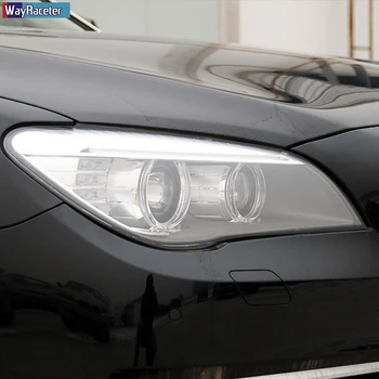 2 Gab., Auto Lukturu Aizsardzības Plēves, Caurspīdīgs Black TPU Uzlīme BMW 7 Sērijas F01 F02 F03 F04 Usc-11 G12 2009-2020 Piederumi