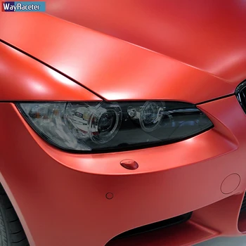 2 Gab., Auto Lukturu aizsargplēvi Pārredzamu Kūpinātas Black TPU Uzlīme BMW M3 E90, E92 E93 2007. - 2013. gadam GTS CRT Accessories