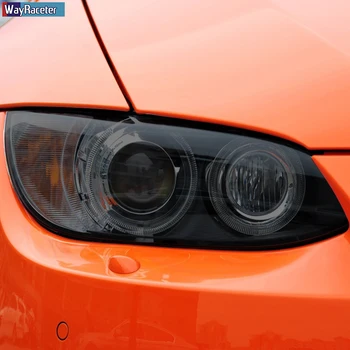 2 Gab., Auto Lukturu aizsargplēvi Pārredzamu Kūpinātas Black TPU Uzlīme BMW M3 E90, E92 E93 2007. - 2013. gadam GTS CRT Accessories