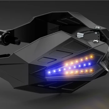 2 Gab Motocikls, Roku Sargi Handguard Vairogs Aizsargs LED Gaismas Motokrosa Dirt Bike Pit Bike ATV Quad aizsargaprīkojumu