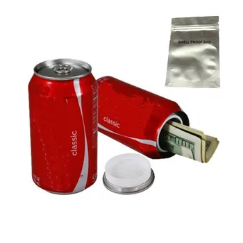 2 gabali Atlicināt Var Cola Droši Var Novirzīšanu Droši Paslēptas kastes ar pārtikas klases smarža pierādījums, somas