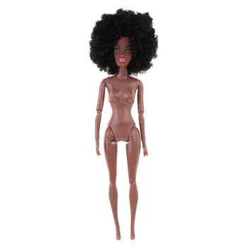2 Gabali Diezgan 12 Locītavu Struktūras Lelles Āfrikas Meitene Lelle, Modelis, Melns Un Brūns Ādas Tonis