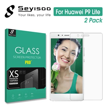 [2 Iepak] Oriģināls Seyisoo Premium Rūdīta Stikla Ekrāna Aizsargs Huawei P9 Lite G9 Lite P9Lite 2.5 D HD Aizsardzības Plēves
