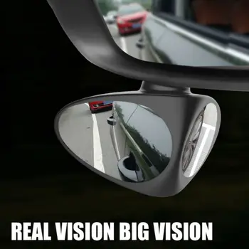 2 In 1 360 Rotācijas Regulēšana Auto Blind Spot Spogulis, Platleņķa Spogulis, Izliekta Atpakaļskata Spogulis Skatu Priekšējā Riteņa Spogulis