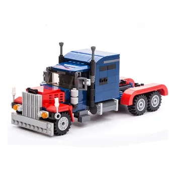 2-in-1 377pcs Transformācijas Sērijas Prime Pārveidot Robotu Auto Big Truck Celtniecības Bloku Modeļa Rotaļlietu Gudi 8713 Dāvanu bērniem zēns