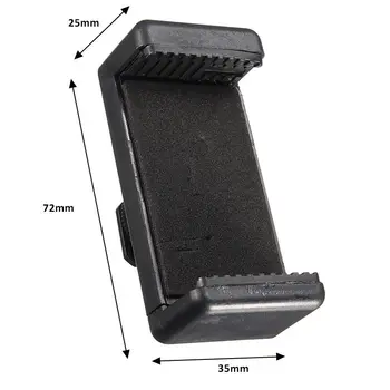 2 in 1 Mobilā Tālruņa Klipu Turētājs 360 Bumbu Galvu zibspuldzes Pieslēgvietas Adapteris Pievienojams piemērots Nikon DSLR, SLR Kameras