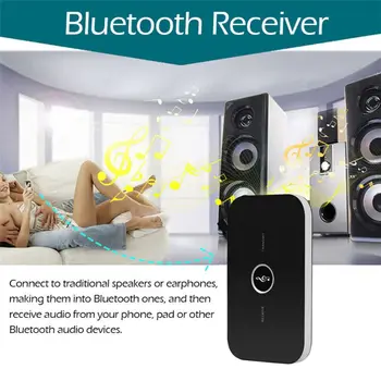 2 in1 Bluetooth Raidītāju Uztvērējs Bezvadu Audio Mūzikas Adapteris A2DP Aux Austiņu Skaļruņi, TV Uztvērējs, 3,5 mm Sūtītājs