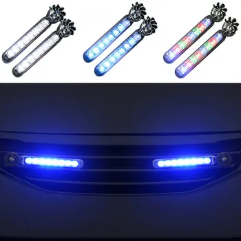2 LED Vēja Powered Auto Dienas gaismas lukturi Auto Dekoratīvas Lampas Ford Focus Kugas Fiesta Ecosport Mondeo Aizbēgt Explorer Malas