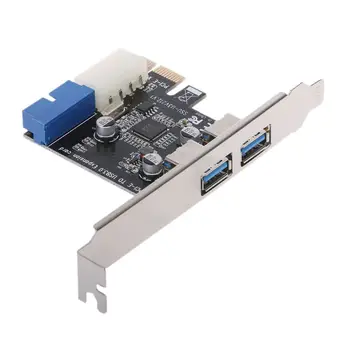 2 Porti, PCI Express USB 3.0 Priekšējā Panelī, ar Kontroles Kartes Adapteris 4-Pin & 20 Pin Pavisam Jaunu Piliens Kuģniecība