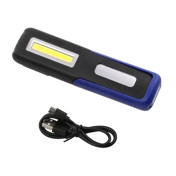 2 Režīmi XPE COB LED USB Lādējamu Lukturīti, Super Spilgti Lāpu Gaismas Iebūvēts Akumulators Magnēts LED Gaismas USB Kabeļa Āķis Gaismas