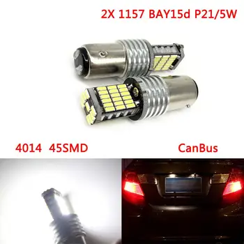 2 x 1157 BAY15d P21/5W 45SMD CanBus Nav erreur LED Asti Stop ampulas feux stop